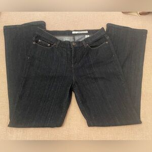 DKNY Soho Dark Wash Bootcut Jeans with Contrast Stitching and Flower Grommets 🌺